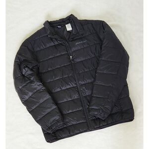 Eddie Bauer black men's zip-up puffer size Large